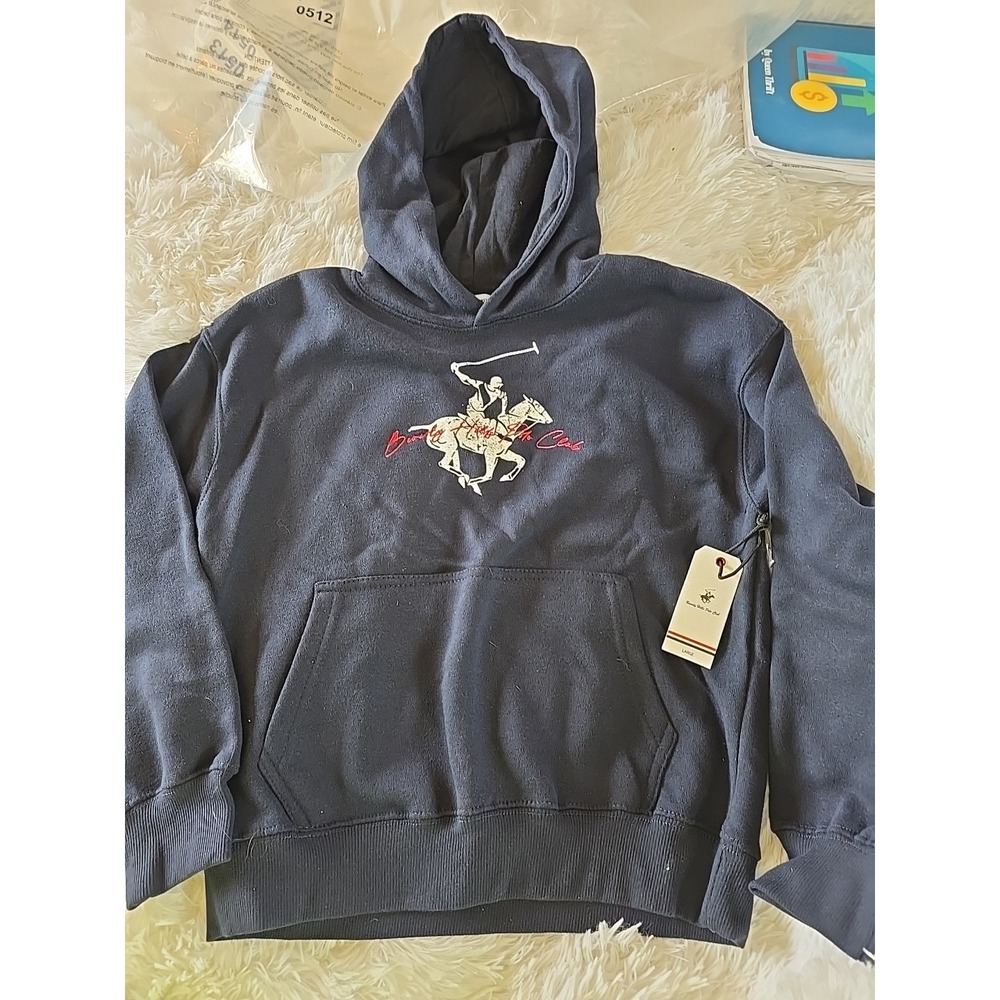 Beverly Hills Polo Club - Boys - Dark Blue - Hoodie - Size Large Youth